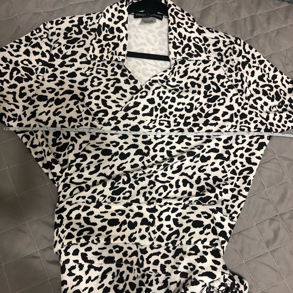 Wendy Williams Black & White Leopard Jumpsuit - Picture 6 of 6